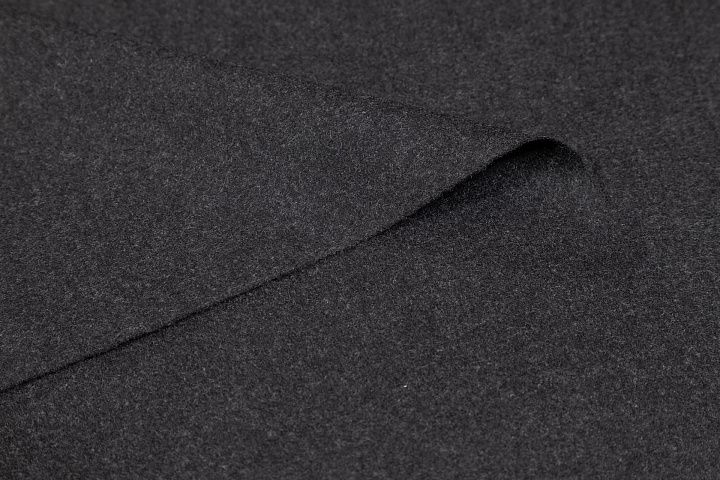 Костюмная сукно дабл (о) темно-серая меланж - итальянские ткани Тессутидея арт. 05-4845