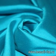 Шелк твил стрейч (о) ярко-синий - итальянские ткани Тессутидея арт. 02-6246
