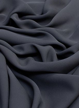 Крепдешин стрейч (о) графитовый - в интернет-магазине тканей Тессутидея арт. 02-9032