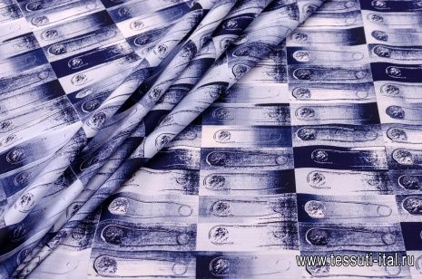 Сорочечная стрейч (н) декоративные булавки - итальянские ткани Тессутидея арт. 01-4968
