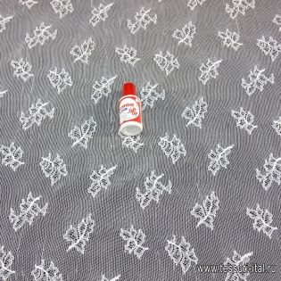 Кружевное полотно (о) белое "LA PERLA" - итальянские ткани Тессутидея арт. 03-0909