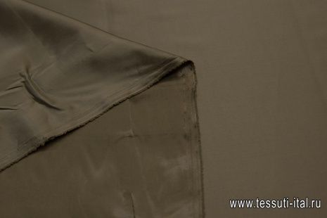 Подкладочная стрейч (о) хаки - итальянские ткани Тессутидея арт. 07-1296