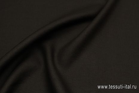 Лен (о) темно-коричневый - итальянские ткани Тессутидея арт. 16-0931