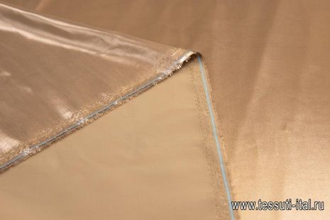 Тафта (о) коричневая с бронзовым напылением - итальянские ткани Тессутидея арт. 03-6300