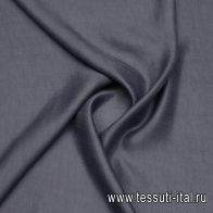 Плательная вискоза со льном (о) сине-серая - итальянские ткани Тессутидея арт. 04-1664