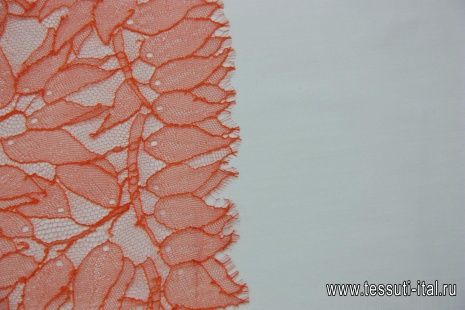 Кружево (о) ярко-оранжевое ш-90см Solstiss - итальянские ткани Тессутидея арт. 03-3831