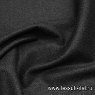 Пальтовая кашемир+шерсть двухслойная (о) темно-серая - итальянские ткани Тессутидея арт. 09-2084