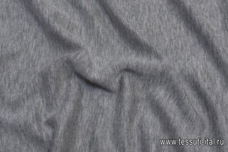 Трикотаж кашемир дабл (о) серый меланжевый - итальянские ткани Тессутидея арт. 15-1049