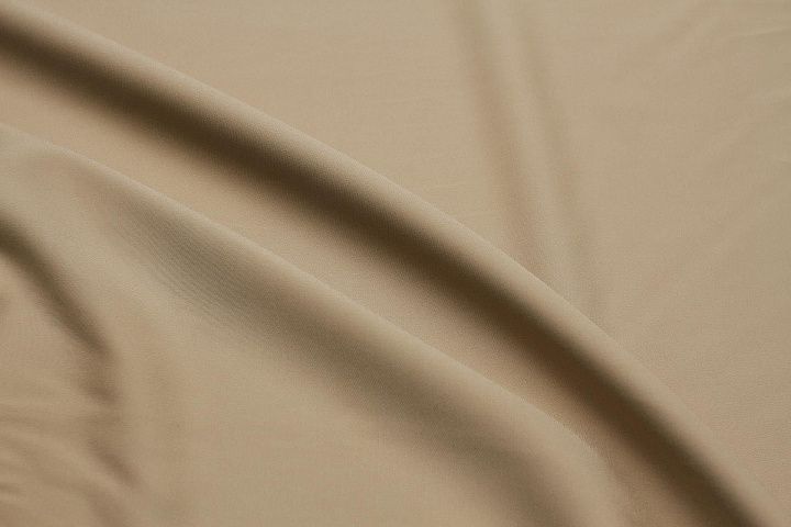 Плательная кади вискоза стрейч (о) бежевая - итальянские ткани Тессутидея арт. 04-1791