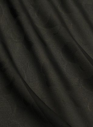 Шифон (н) логотип и цветочный рисунок на черном - в интернет-магазине тканей Тессутидея арт. 10-4512