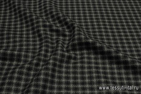 Пальтовая 700 г/м (н) серо-черная клетка - итальянские ткани Тессутидея арт. 09-2011