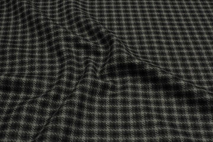 Пальтовая 700 г/м (н) серо-черная клетка - итальянские ткани Тессутидея арт. 09-2011