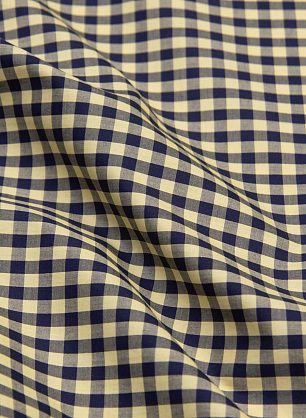 Сорочечная (н) сине-желтая клетка - в интернет-магазине тканей Тессутидея арт. 01-6131