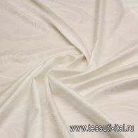 Сорочечная (о) белый жаккардовый принт на белом - итальянские ткани Тессутидея арт. 01-7374