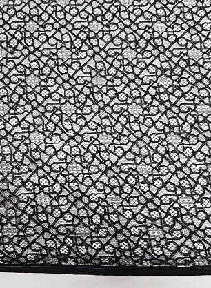 Кружево (о) черное ш-125см Jean Bracq - в интернет-магазине тканей Тессутидея арт. 03-3930
