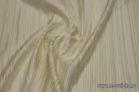 Плиссе продублированное (о) молочное - итальянские ткани Тессутидея арт. 03-6964