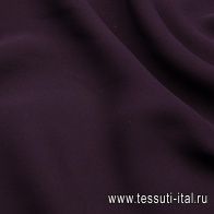Кади креп (о) баклажан - итальянские ткани Тессутидея арт. 02-7514