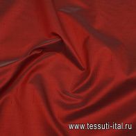 Шелк шантунг (о) красный меланжевый - итальянские ткани Тессутидея арт. 10-3829