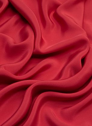 Шелк кади (о) красно-коралловый - в интернет-магазине тканей Тессутидея арт. 10-0679