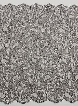 Кружевное полотно с люрексом (н) черно-серебряное - в интернет-магазине тканей Тессутидея арт. 03-6872