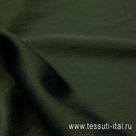 Плательная стрейч фактурная (о) темно-зеленая - итальянские ткани Тессутидея арт. 03-4992