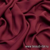 Крепдешин дабл (о) бордовый - итальянские ткани Тессутидея арт. 10-0621