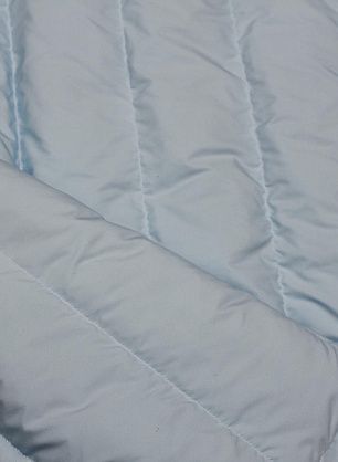 Деталь для пуховика с водоотталкивающим покрытием наполнитель пух 90*65см голубая - в интернет-магазине тканей Тессутидея арт. F-6515