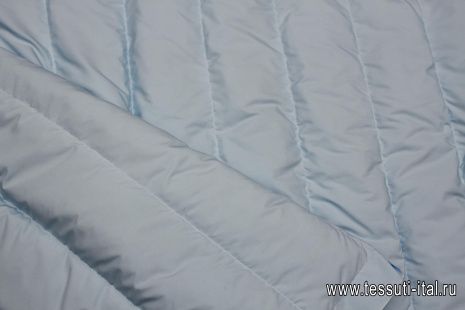 Деталь для пуховика с водоотталкивающим покрытием наполнитель пух 90*65см голубая - итальянские ткани Тессутидея арт. F-6515