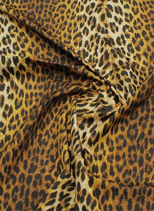 Плащевая (н) черно-коричневый хищный принт - в интернет-магазине тканей Тессутидея арт. 11-0452