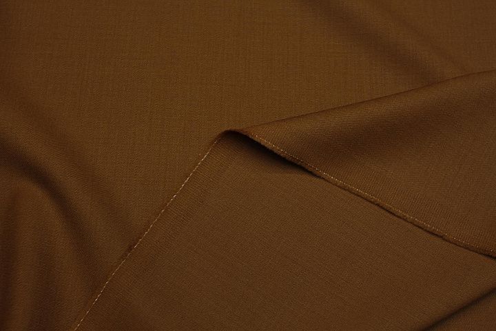 Костюмная шерсть стрейч 390 г/м (о) коричневая - итальянские ткани Тессутидея арт. 05-4796