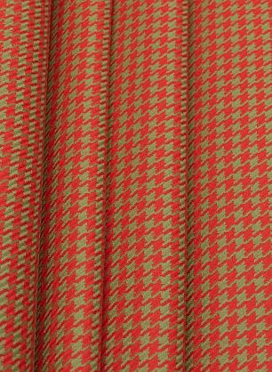 Костюмная (н) красно-горчичная гусиная лапка - в интернет-магазине тканей Тессутидея арт. 05-4359