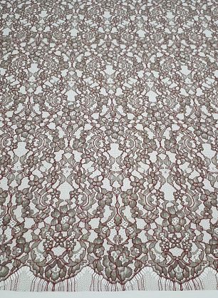 Кружевное полотно (н) серо-красное Solstiss - в интернет-магазине тканей Тессутидея арт. 03-5376