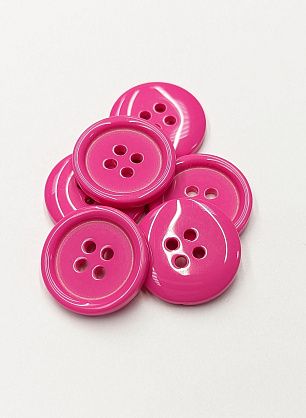 Пуговица костюмная пластик 4 прокола d-20мм розовая - в интернет-магазине тканей Тессутидея арт. F-6068