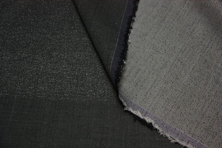 Костюмная купон (0,97м) (н) серая меланж в стиле Zegna - итальянские ткани Тессутидея арт. 05-2218
