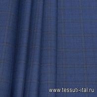 Костюмная (н) сине-черно-бежевая клетка в стиле Loro Piana - итальянские ткани Тессутидея арт. 05-4157