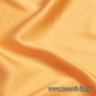 Шелк атлас стрейч (о) оранжевый - итальянские ткани Тессутидея арт. 10-1873