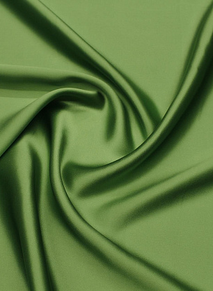 Шелк атлас (о) зеленый - в интернет-магазине тканей Тессутидея арт. 10-3790