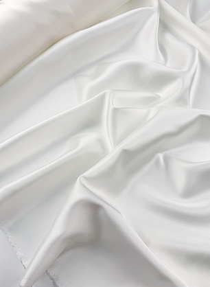 Плательная ацетат дюшес (о) белая - в интернет-магазине тканей Тессутидея арт. 03-7573