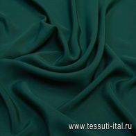 Шелк кади (о) изумрудный - итальянские ткани Тессутидея арт. 10-1139