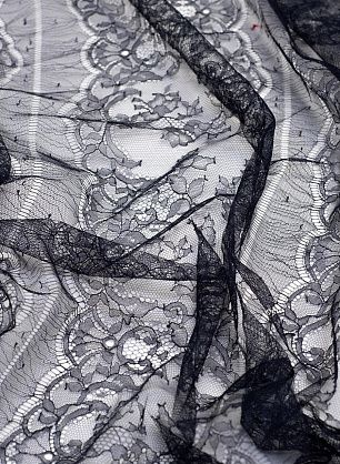 Кружево (о) темно-синее Solstiss - в интернет-магазине тканей Тессутидея арт. 10-0665