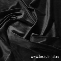 Бархат вискоза (о) черный - итальянские ткани Тессутидея арт. 04-1637