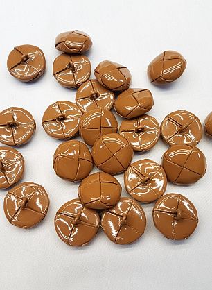 Пуговица на ножке  d-24мм плетеная бежевая - в интернет-магазине тканей Тессутидея арт. F-3539