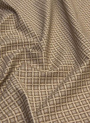 Сорочечная (н) бежево-коричневый принт  - в интернет-магазине тканей Тессутидея арт. 01-6156