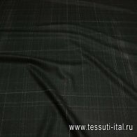 Костюмная стрейч (н) черно-белая стилизованная клетка ш-150см  - итальянские ткани Тессутидея арт. 05-2091
