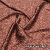 Шелк атлас (н) спиралевидный узор на антико - итальянские ткани Тессутидея арт. 10-3429