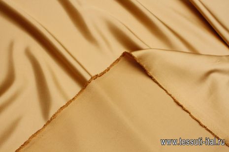 Шелк атлас (о) светло-бронзовый - итальянские ткани Тессутидея арт. 10-3632