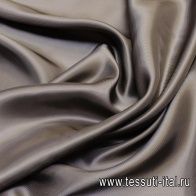Подкладочная твил (о) серо-коричневая - итальянские ткани Тессутидея арт. 08-0919
