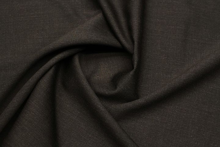 Костюмная стрейч (о) темно-коричневая - итальянские ткани Тессутидея арт. 05-4864