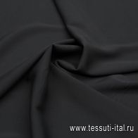 Плательная фактурная стрейч (о) сине-черная - итальянские ткани Тессутидея арт. 04-1614