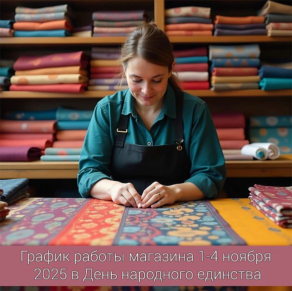 График работы магазина тканей "Тессутидея" в День народного единства, новости Тессутидея магазин тканей